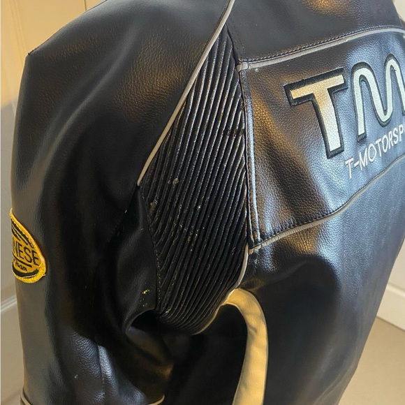 TMS Motorsports zip up Black Motorcyle Jacket Size XL - Picture 5 of 9